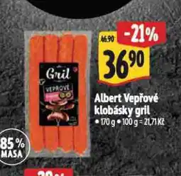 Albert Vepřové klobásky na gril nabídka