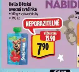 Albert Hello dětská ovocná svačinka nabídka