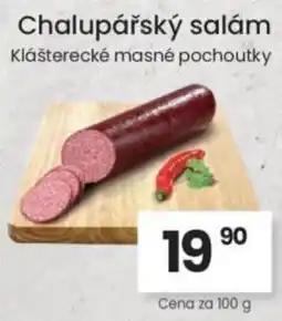 Kubík potraviny Chaluparsky salam nabídka