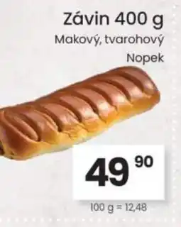 Kubík potraviny Závin Makový, tvarohový nabídka