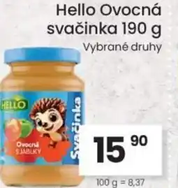 Kubík potraviny Hello Ovocná svačinka nabídka