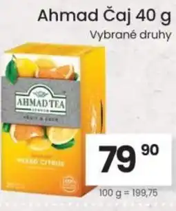 Kubík potraviny Ahmad Čaj nabídka