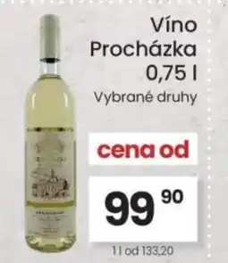 Kubík potraviny Víno Procházka nabídka