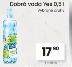 Kubík potraviny Dobrá voda Yes nabídka