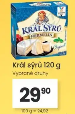Kubík potraviny Král sýrů nabídka