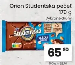 Kubík potraviny Orion Studentská pečeť nabídka