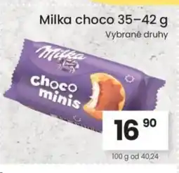 Kubík potraviny Milka choco nabídka