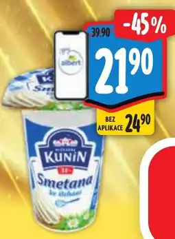 Albert Kunín Smetana ke šlehání 31% nabídka