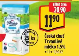 Albert Česká chuť Trvanlivé mléko 1,5% nabídka