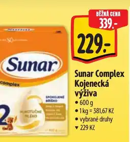Albert Sunar Complex Kojenecká výživa nabídka
