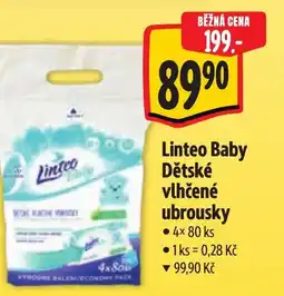 Albert Linteo Baby Dětské vlhčené ubrousky nabídka