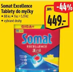 Albert Somat Excellence Tablety do myčky nabídka