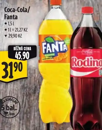 Albert Coca-Cola/ Fanta nabídka