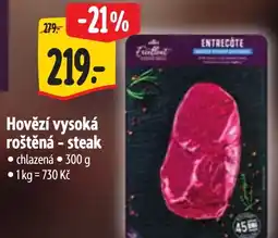 Albert Hovězí vysoká roštěná - steak nabídka