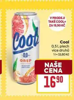 Billa Cool 0,51, plech nabídka