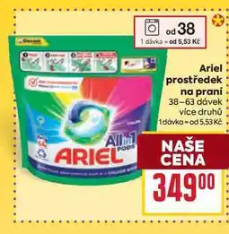 Billa Ariel prostředek na praní 38-63 dávek nabídka
