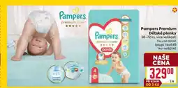 Billa Pampers Premium Dětské plenky 38-72 ks nabídka
