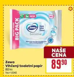 Billa Zewa Vlhčený toaletní papír 80 ks nabídka