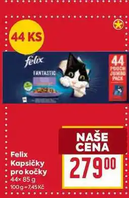 Billa Felix Kapsičky pro kočky 44× 85 g nabídka