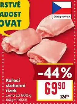 Billa Kuřecí stehenní řízek cena za 600 g nabídka