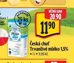 Albert Česká chuť Trvanlivé mléko 1 l nabídka