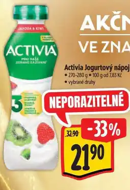 Albert Activia Jogurtový nápoj 270-280 g 1 nabídka