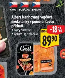 Albert Albert Marinované vepřové medailonky s pomerančovou příchutí • 400 g nabídka