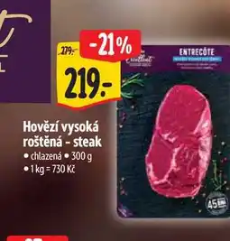 Albert Hovězí vysoká roštěná - steak 300 g nabídka