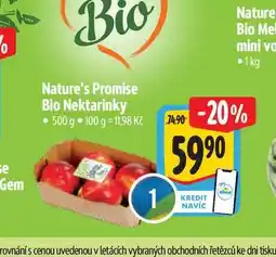 Albert Nature's Promise Bio Nektarinky 500 g nabídka