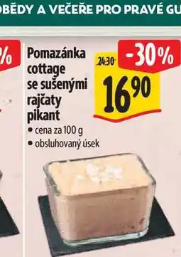Albert omazánka cottage se sušenými rajčaty pikant nabídka