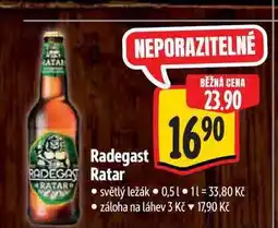 Albert Radegast Ratar 0,5 l nabídka