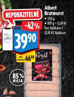 Albert Albert Bratwurst nabídka