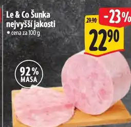 Albert Le & Co Šunka nejvyšší jakosti nabídka