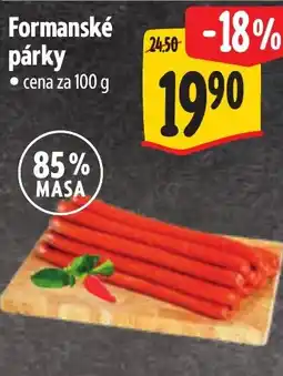 Albert Formanské párky nabídka