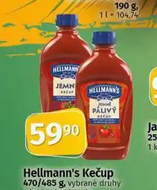 Coop Hellmann´s kečup nabídka