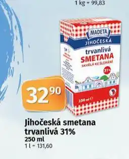 Coop Madeta jihočeská smetana trvanlivá 31% nabídka