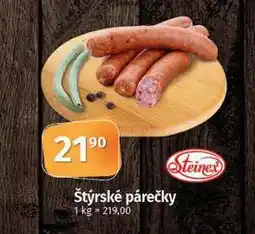 Coop Štýrské párečky nabídka
