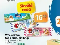Coop Veselá kráva sýr a křup / kiri křup nabídka