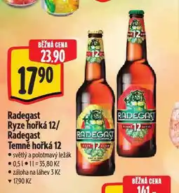 Albert Pivo radegast ryze hořká 12 nabídka