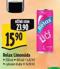 Albert Relax limonáda nabídka