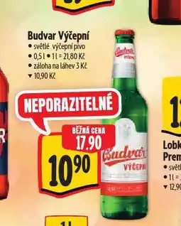 Albert Budvar výčepní nabídka
