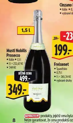 Albert Musyti nobilis prosecco nabídka