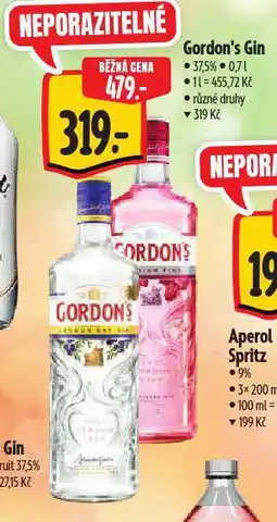 Albert Gordon´s gin nabídka