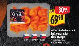 Albert Kuřecí masový špíz v marinádě chilli- mango nabídka