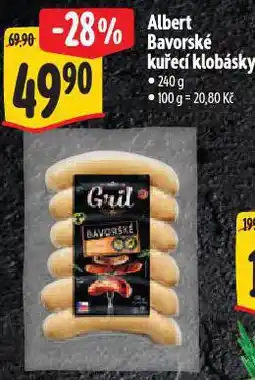 Albert Bavorské kuřecí klobásky nabídka