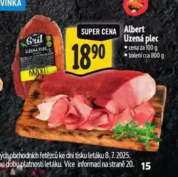 Albert Uzená plec nabídka