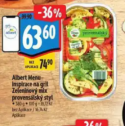 Albert Menu inspirace na gril zeleninový mix provensálský styl nabídka