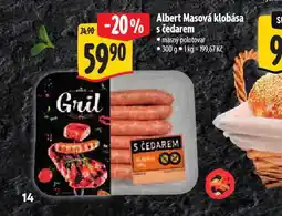 Albert Masová klobása s čedarem nabídka