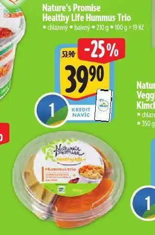 Albert Hummus trio nabídka