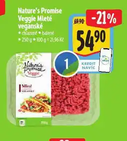 Albert Veggie mleté veganské nabídka